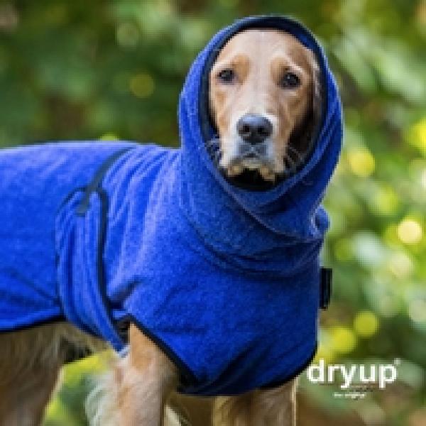 „Dryup Cape“ Trockencape - Hundebademantel blueberry